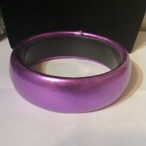 Vintage vinyl purple bangle bracelet